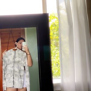 nike white camo hooded jacket!